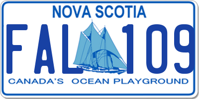 NS license plate FAL109