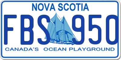 NS license plate FBS950