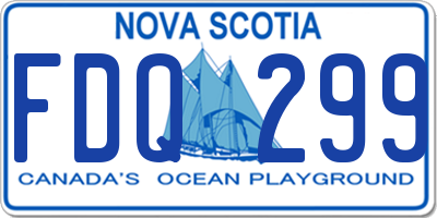 NS license plate FDQ299