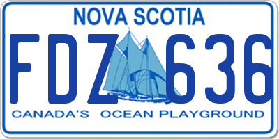 NS license plate FDZ636