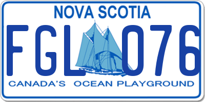 NS license plate FGL076