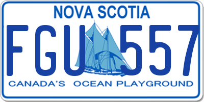 NS license plate FGU557