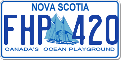 NS license plate FHP420