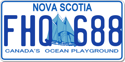 NS license plate FHQ688