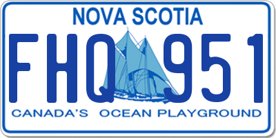 NS license plate FHQ951