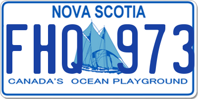 NS license plate FHQ973