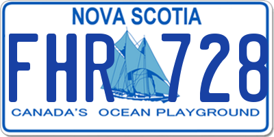 NS license plate FHR728