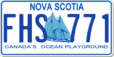 NS license plate FHS771