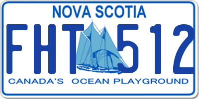 NS license plate FHT512