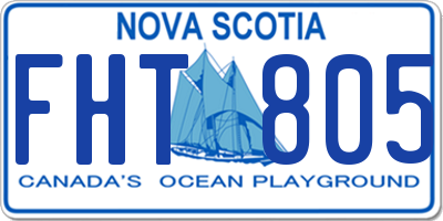 NS license plate FHT805