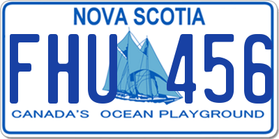 NS license plate FHU456