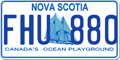 NS license plate FHU880