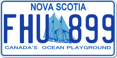 NS license plate FHU899
