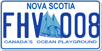 NS license plate FHV008