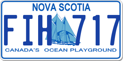 NS license plate FIH717