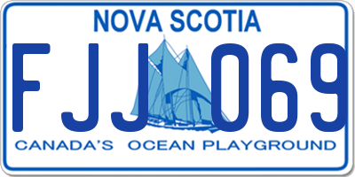 NS license plate FJJ069