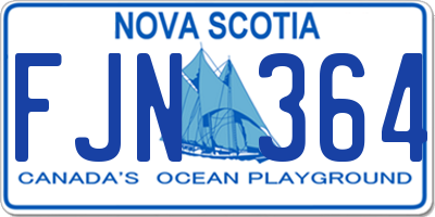 NS license plate FJN364