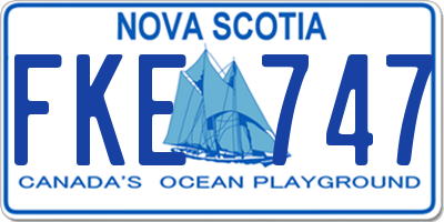 NS license plate FKE747