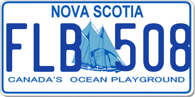 NS license plate FLB508
