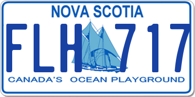 NS license plate FLH717