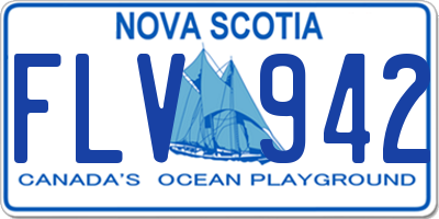 NS license plate FLV942
