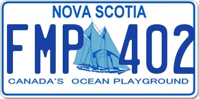 NS license plate FMP402