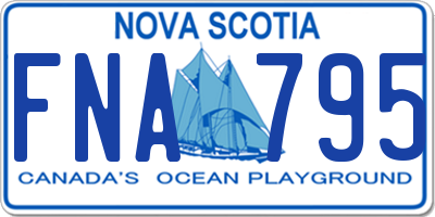 NS license plate FNA795