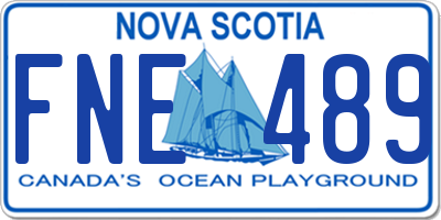NS license plate FNE489