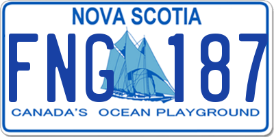NS license plate FNG187