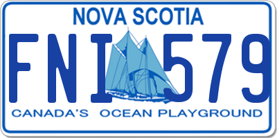 NS license plate FNI579