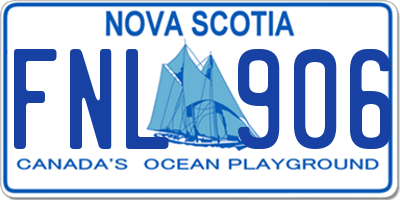 NS license plate FNL906