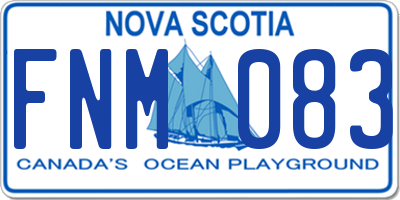 NS license plate FNM083