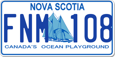 NS license plate FNM108