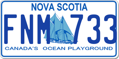NS license plate FNM733