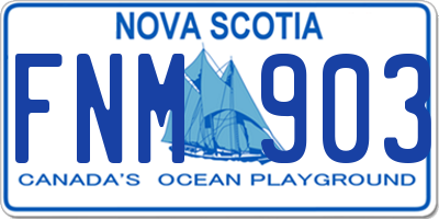 NS license plate FNM903