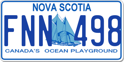 NS license plate FNN498