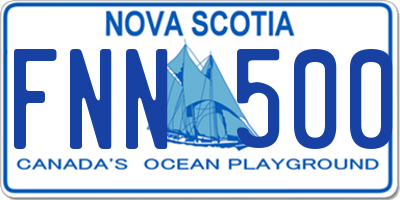 NS license plate FNN500