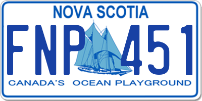 NS license plate FNP451