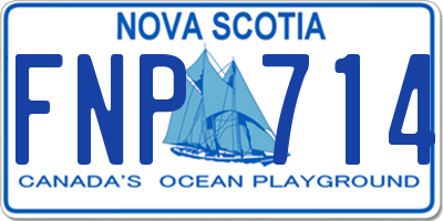 NS license plate FNP714