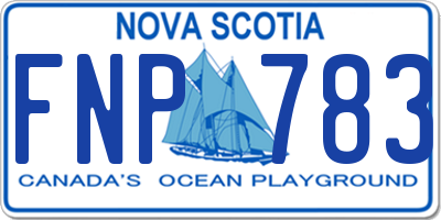 NS license plate FNP783