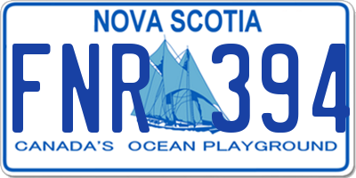 NS license plate FNR394