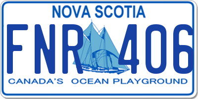 NS license plate FNR406