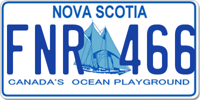 NS license plate FNR466