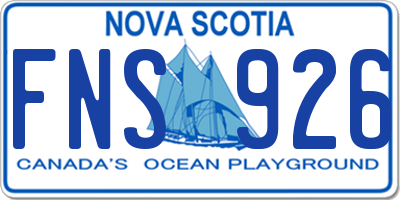 NS license plate FNS926