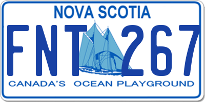 NS license plate FNT267
