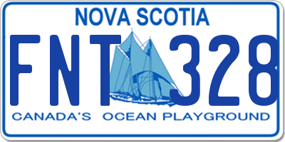 NS license plate FNT328