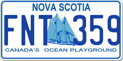 NS license plate FNT359