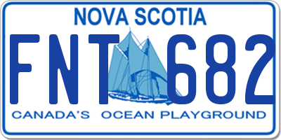 NS license plate FNT682