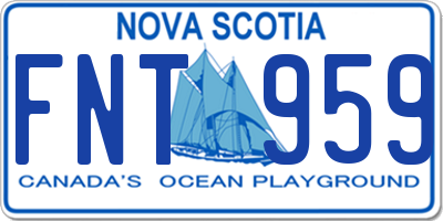 NS license plate FNT959