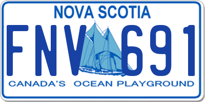 NS license plate FNV691